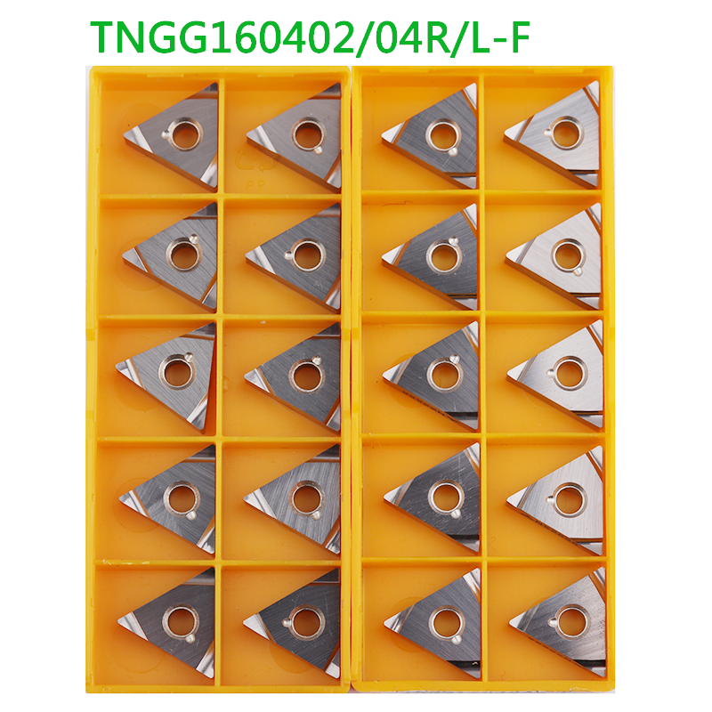 Parting Tool Lathe - 10pcs TNGG160402 TNGG160404R-F L-F NX2525 Cermet
