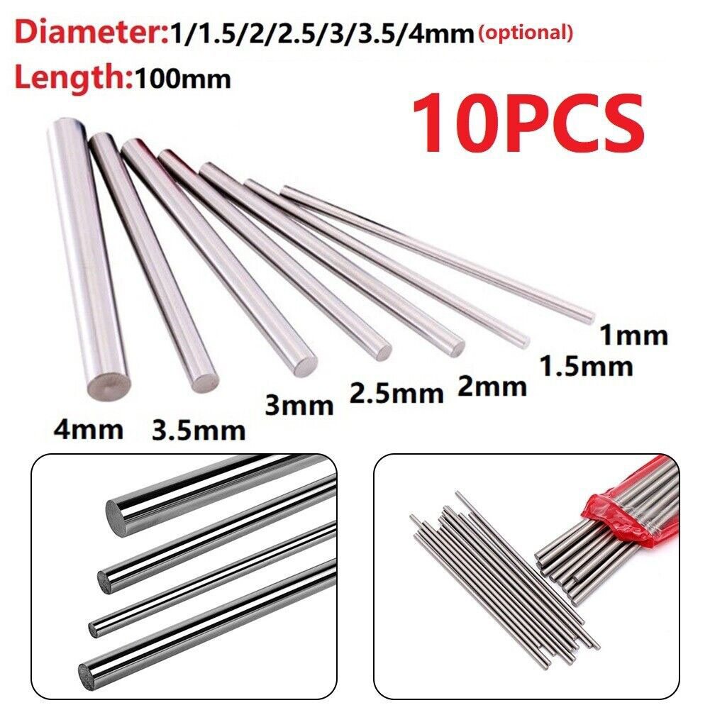 Parting Tool Lathe - 10pcs Round Bar Straight Shank Metric