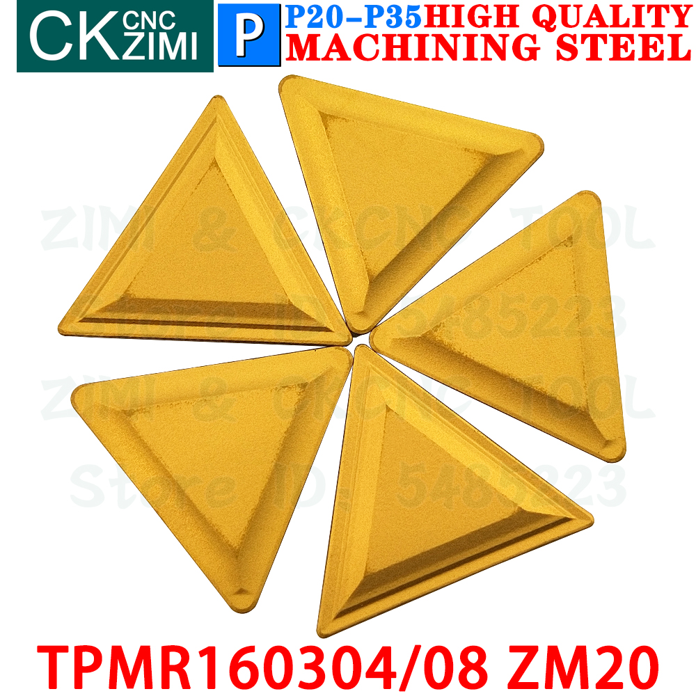 Parting Tool Lathe - TPMR160304 ZM20 TPMR160308 ZM20 Carbide Inserts