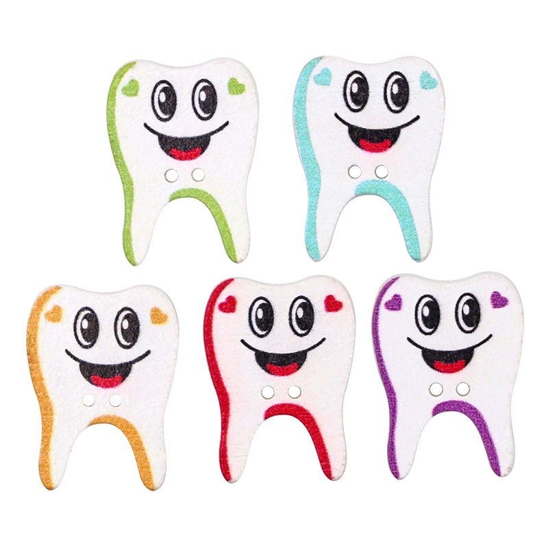50/100pcs Wooden Button Tooth  - Woodworking Kids Toys incelemesi ve fiyatı