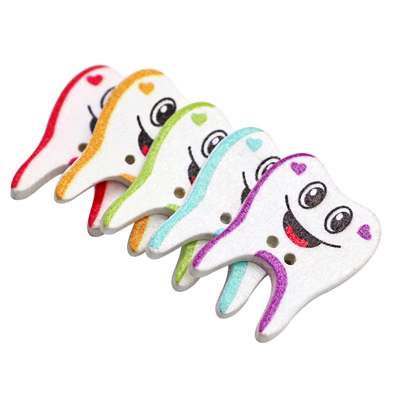 50/100pcs Wooden Button Tooth  - Woodworking Kids Toys incelemesi ve fiyatı