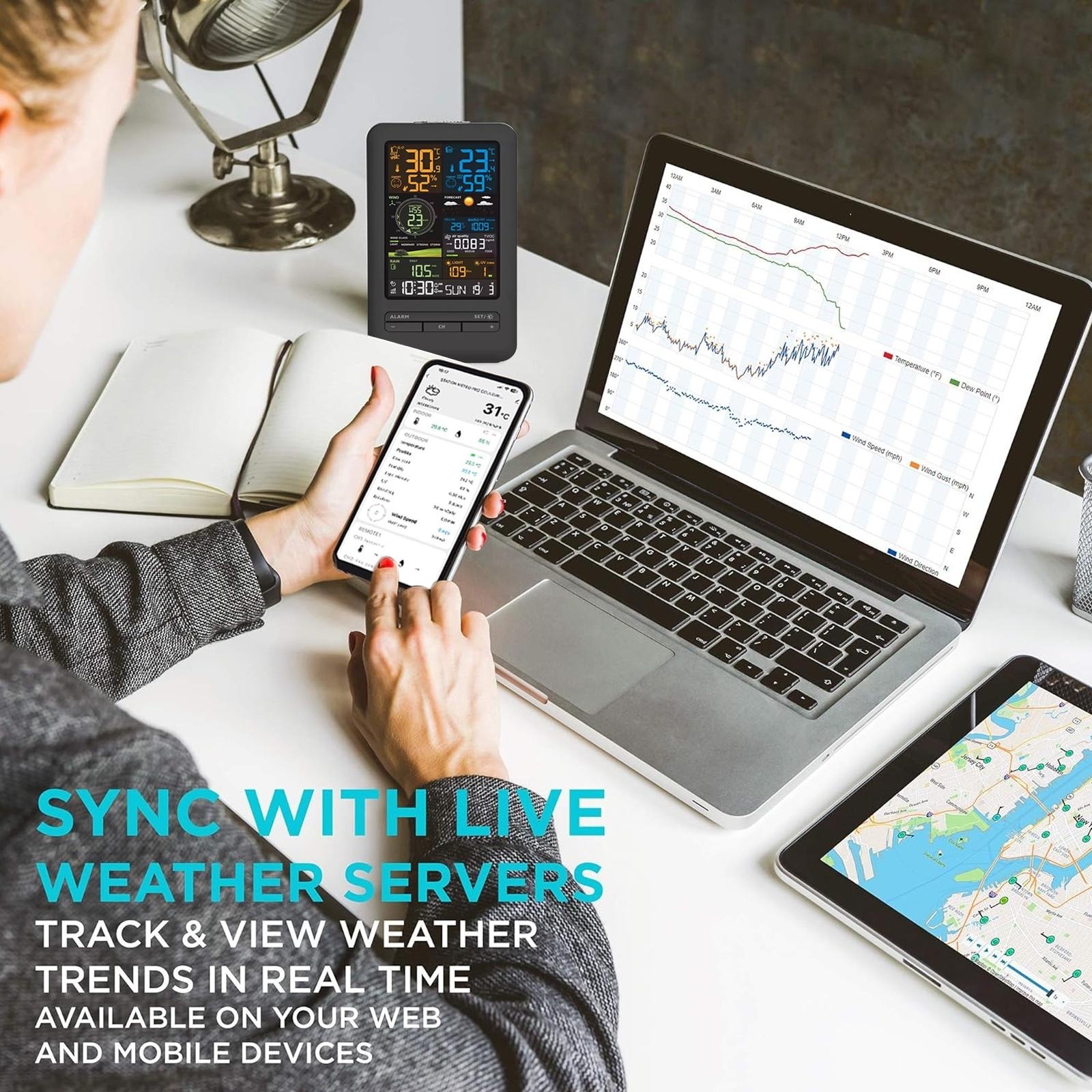 Smart Weather Station Indoor O - Woodworking Apps incelemesi ve fiyatı