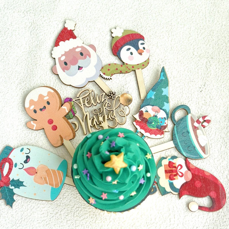 Spanish Festive Printed Wooden - Woodworking Xmas Decorations incelemesi ve fiyatı