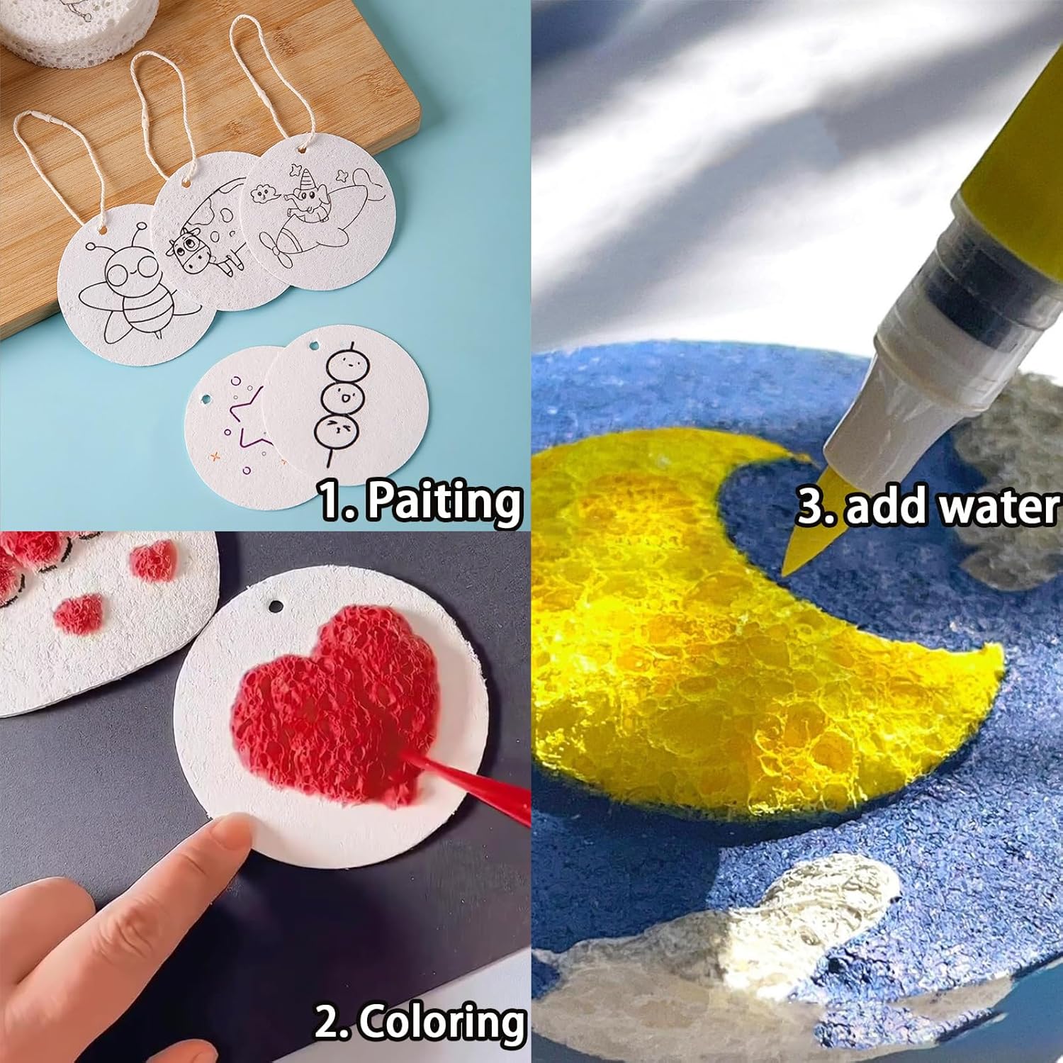 3D Puffy Foam Texture Painting - Woodworking Kids Toys incelemesi ve fiyatı