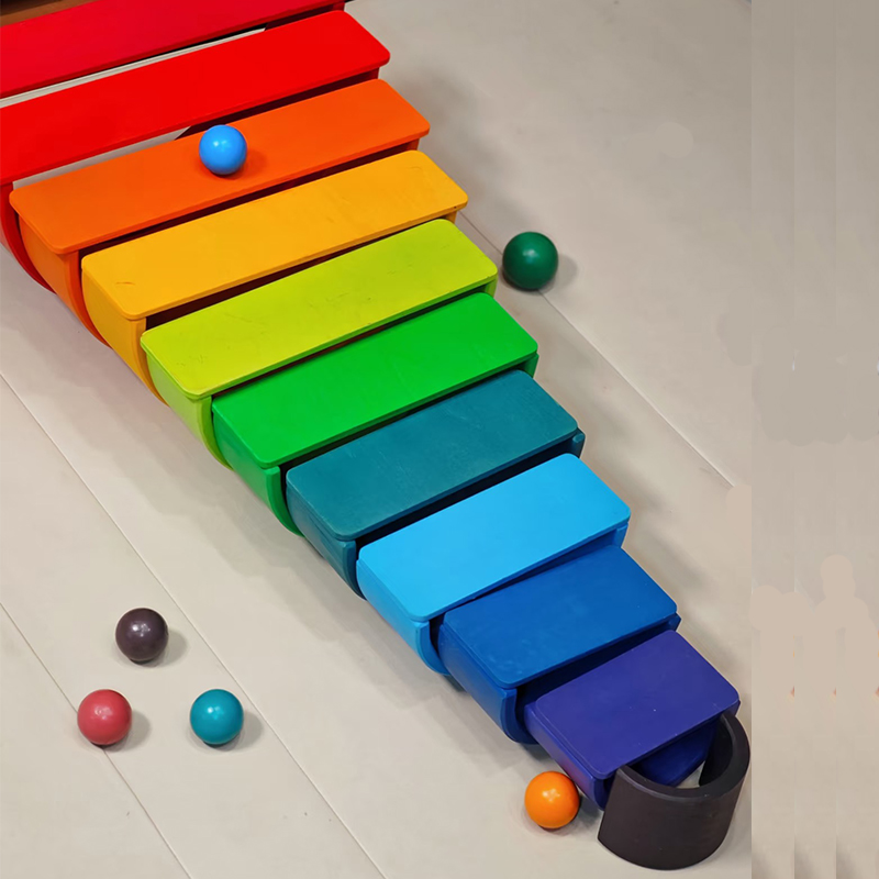 Wooden Rainbow Block Colorful  - Woodworking Kids Toys incelemesi ve fiyatı