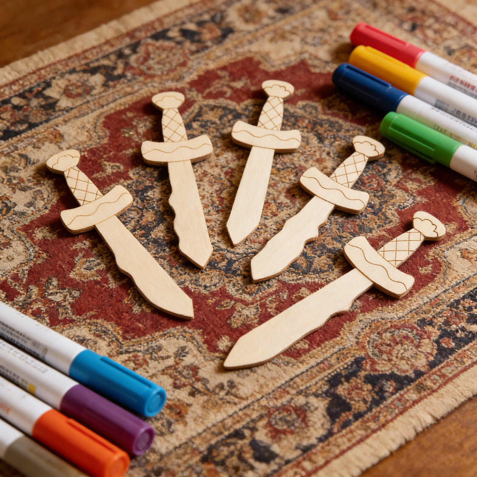 20Pcs Unfinished Wooden Swords - Woodworking Hobbies incelemesi ve fiyatı