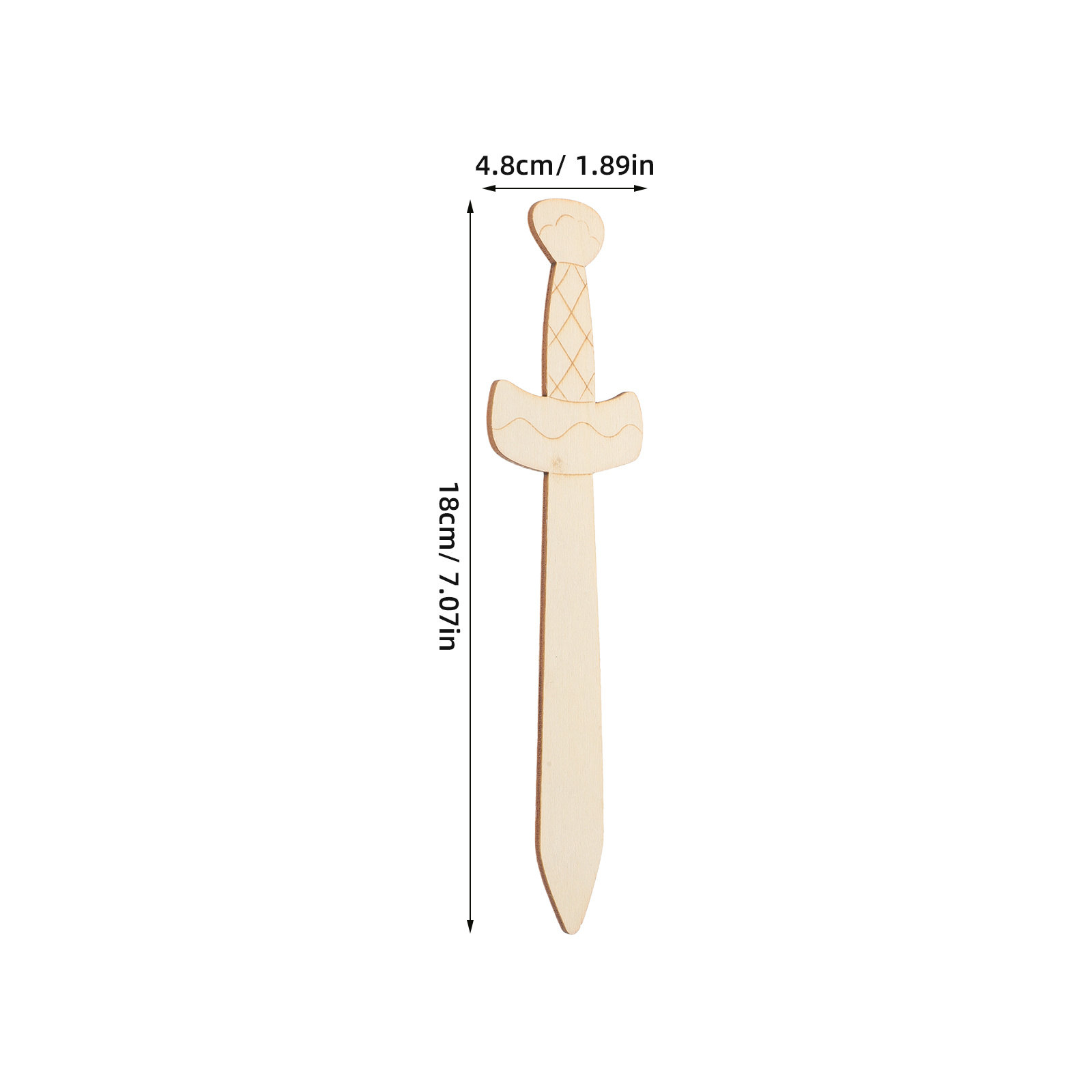 20Pcs Unfinished Wooden Swords - Woodworking Hobbies incelemesi ve fiyatı