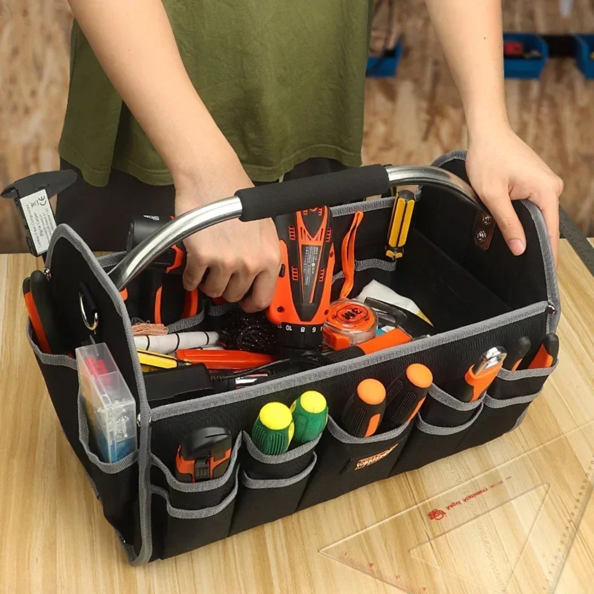 1680D Oxford Cloth Tool Bag Ir - Woodworking Youtube incelemesi ve fiyatı