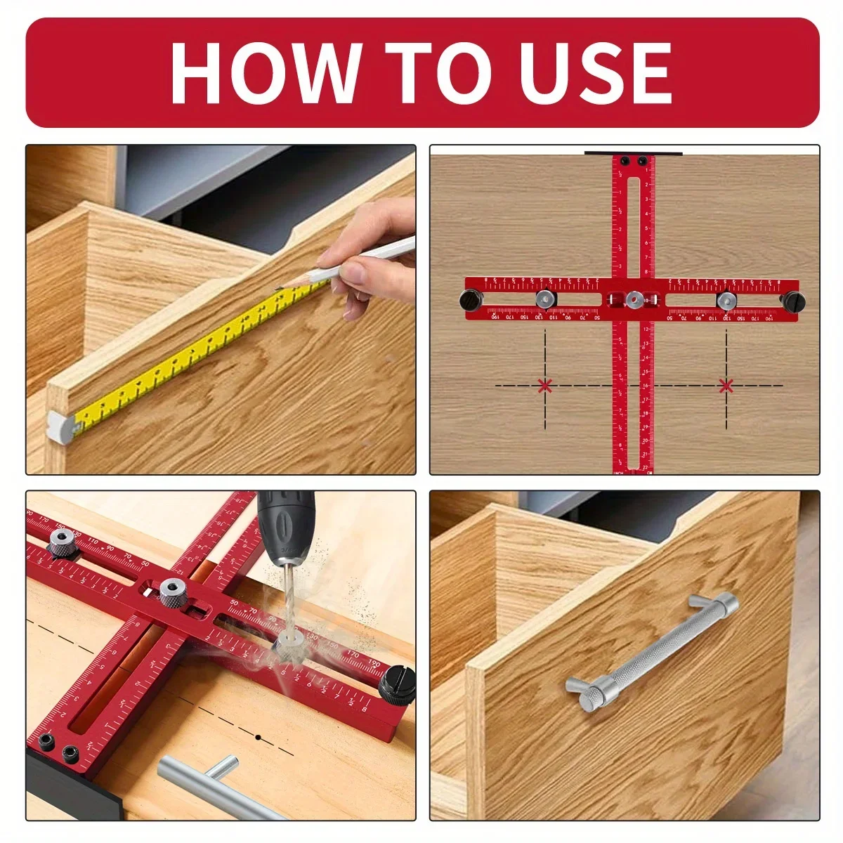 Cabinet Hardware Jig Aluminum  - Woodworking Project Plans incelemesi ve fiyatı