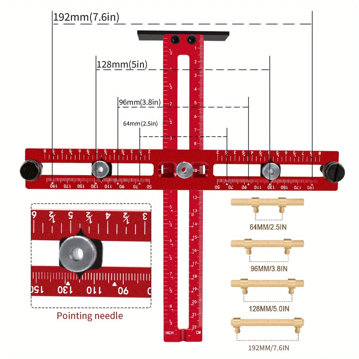 Cabinet Hardware Jig Aluminum  - Woodworking Project Plans incelemesi ve fiyatı