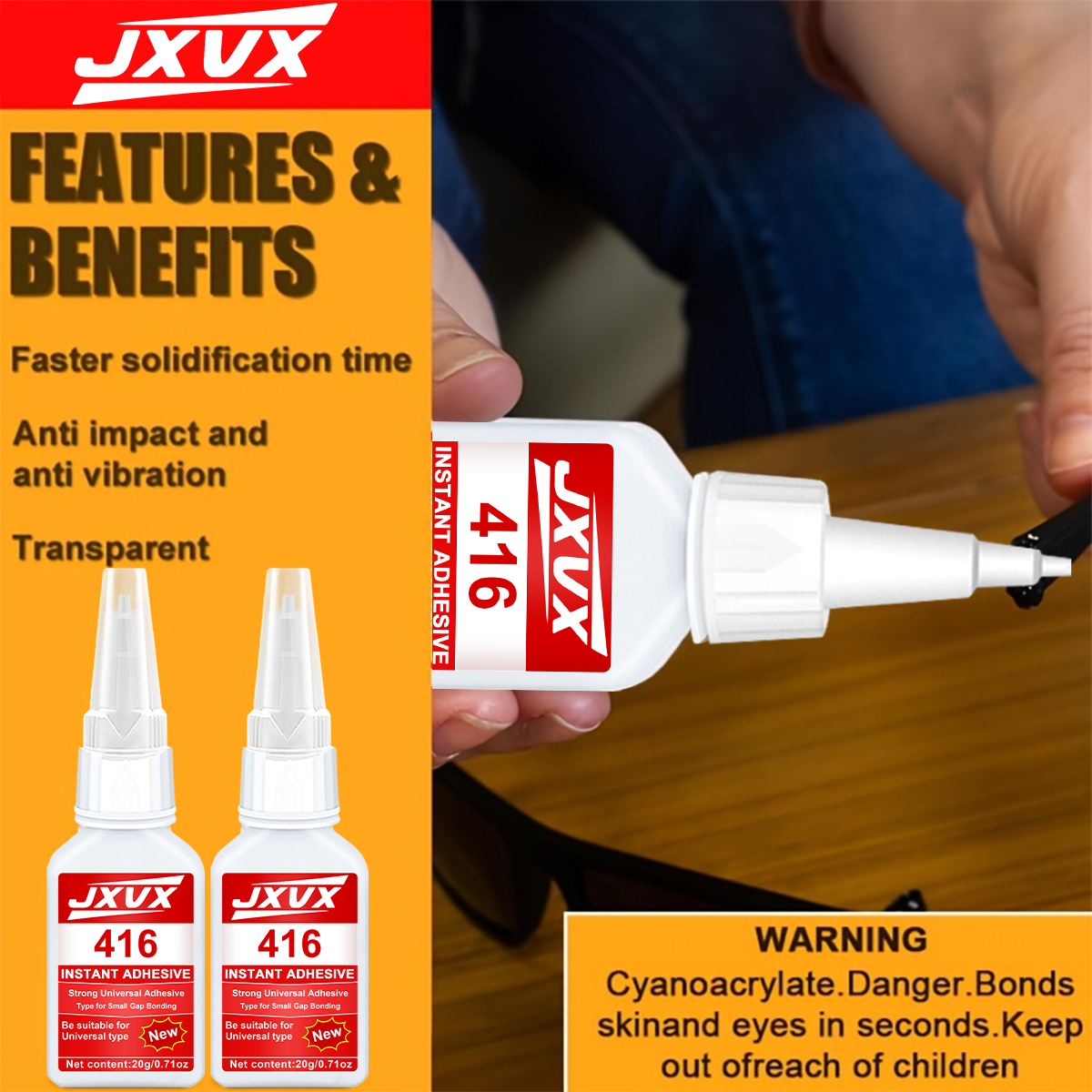 JXVX Accelerated Drying 416 Su - Woodworking Quick Glue incelemesi ve fiyatı