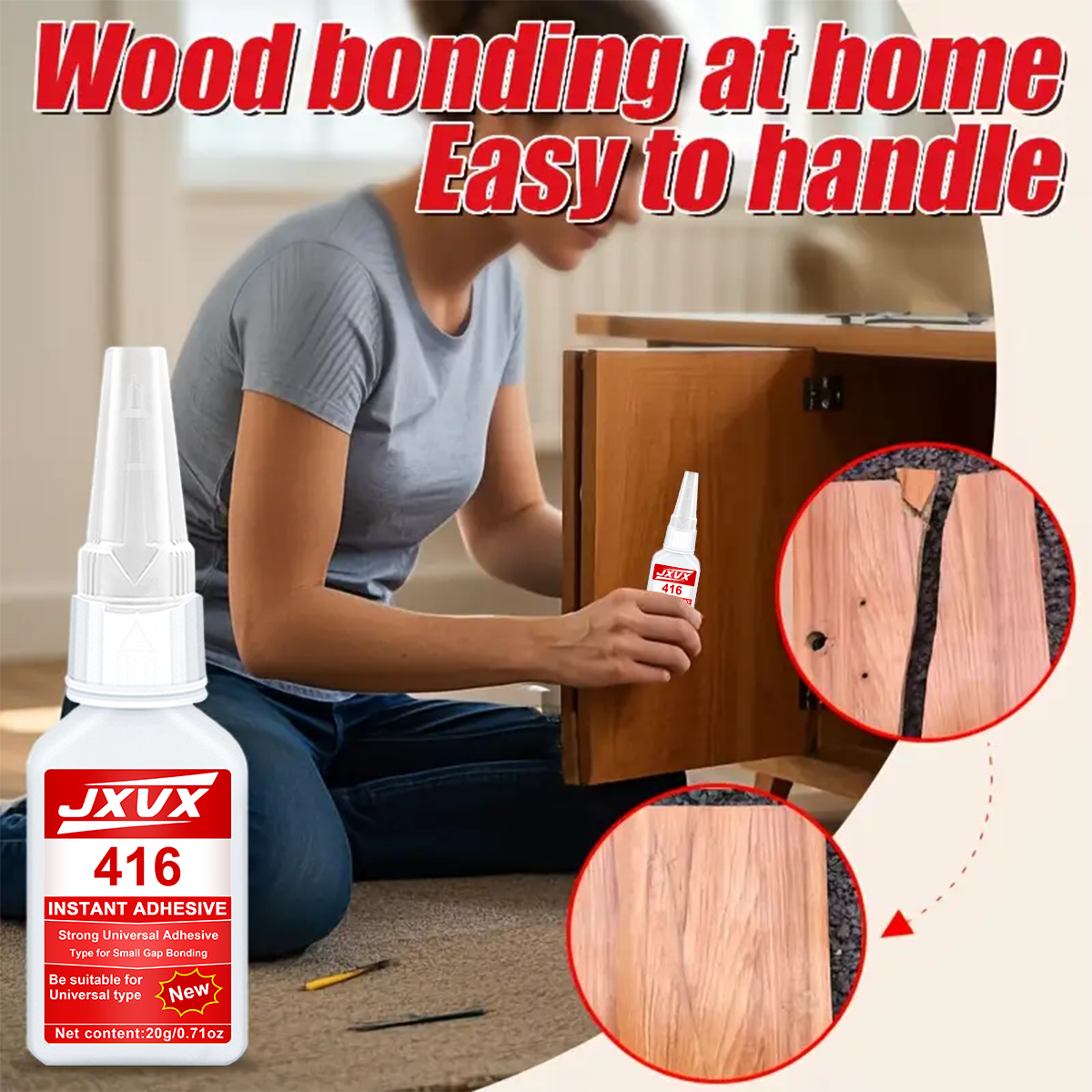 JXVX Accelerated Drying 416 Su - Woodworking Quick Glue incelemesi ve fiyatı