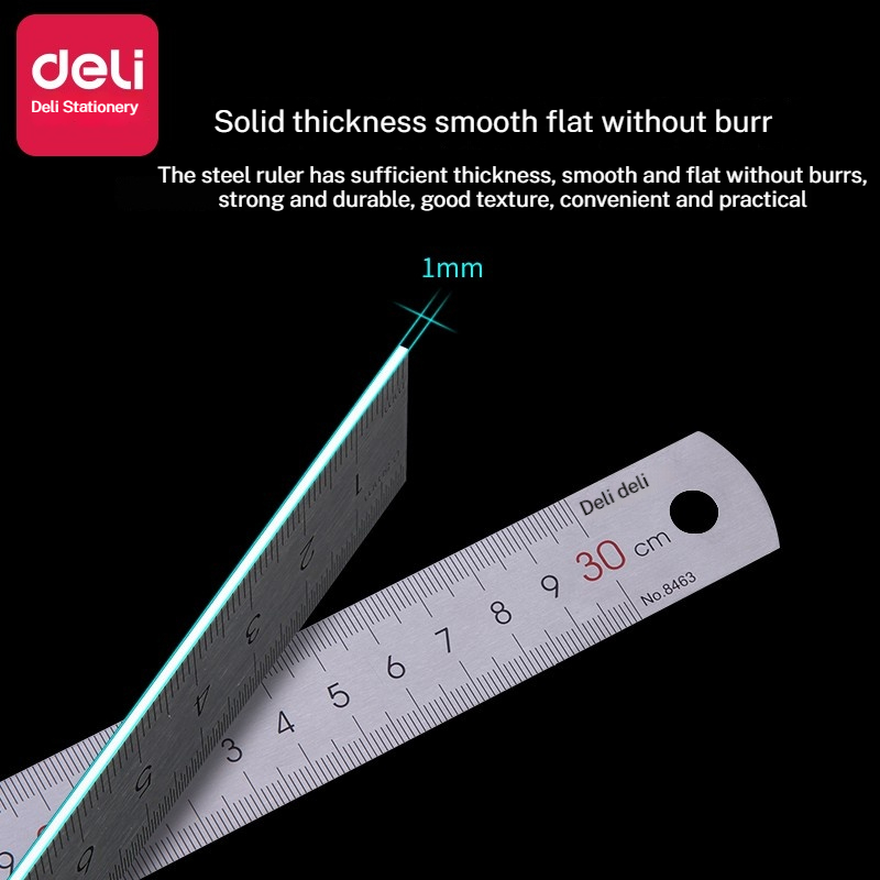 Deli Stainless Steel Ruler for - Woodworking Project Plans incelemesi ve fiyatı
