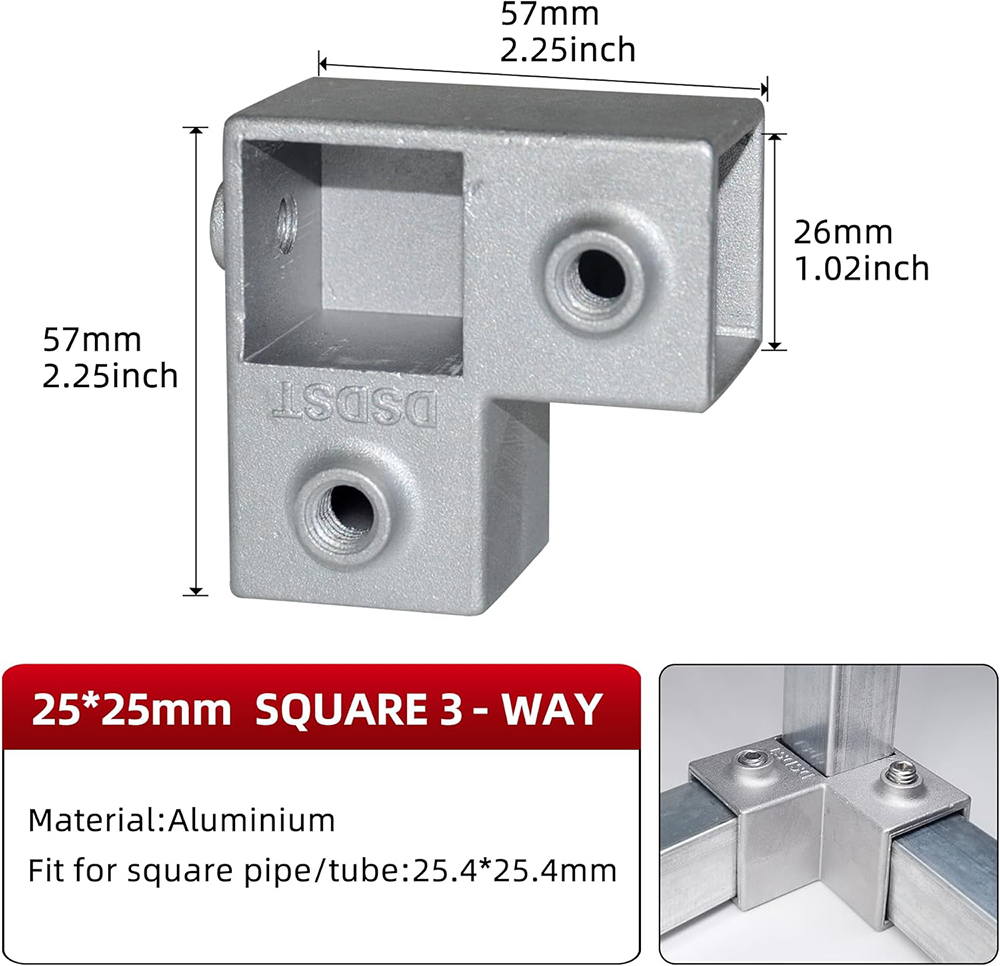20/25/30mm Square Tube Connect - Woodworking Youtube incelemesi ve fiyatı