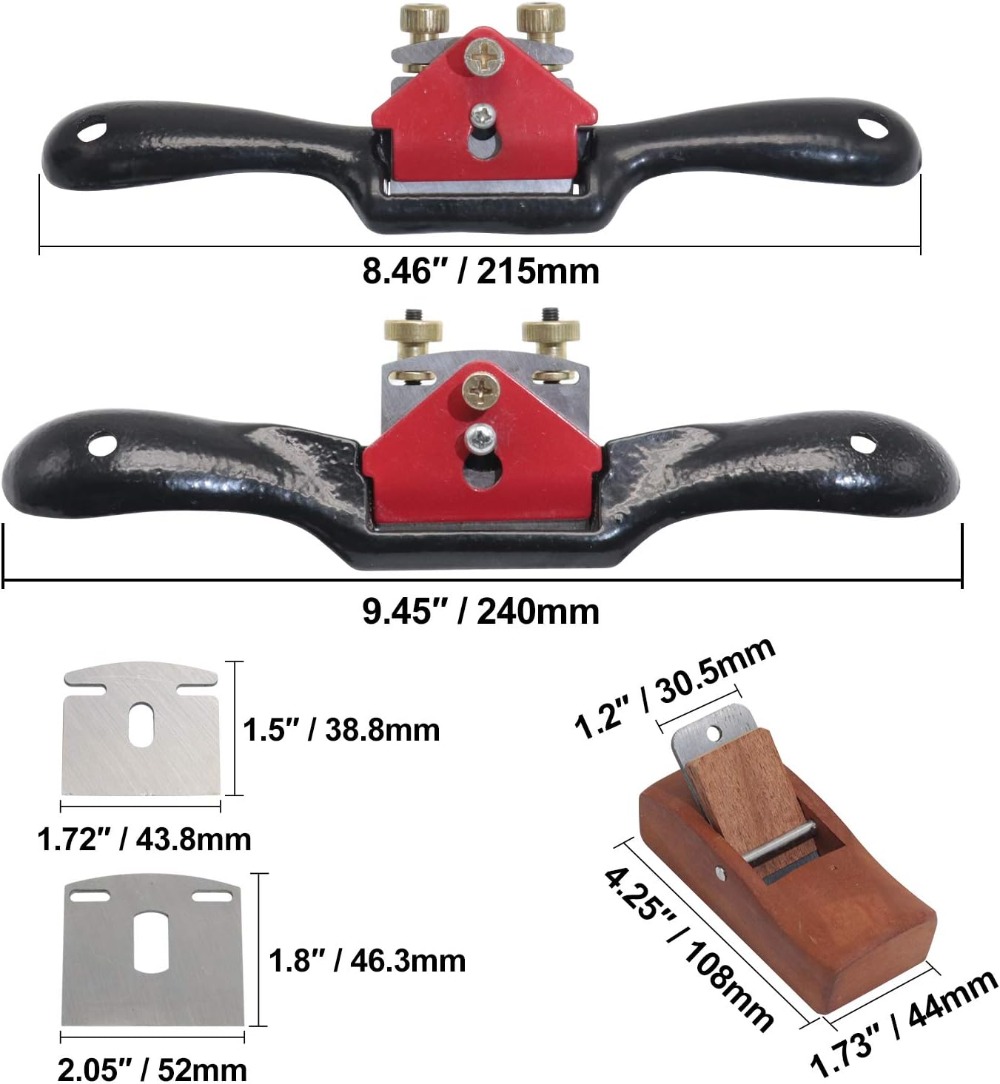 2pcs Adjustable Spokeshave wit - Spokeshave Flat incelemesi ve fiyatı