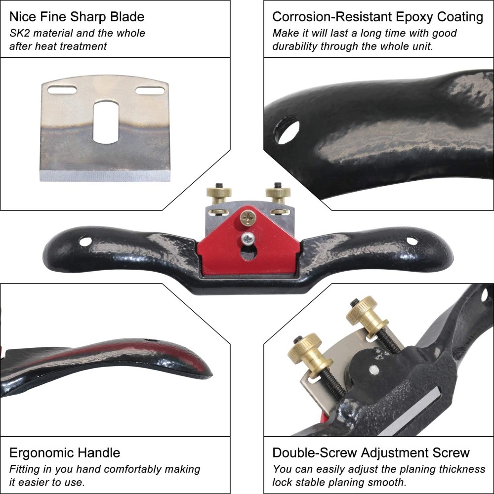2pcs Adjustable Spokeshave wit - Spokeshave Flat incelemesi ve fiyatı