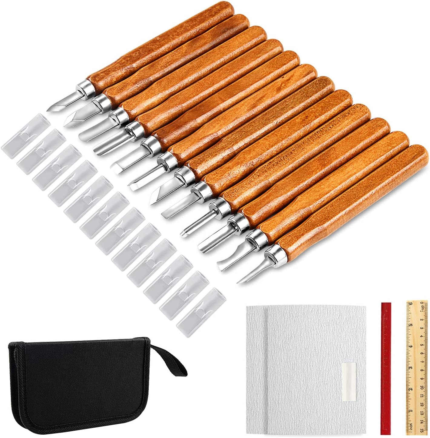 Wood Carving Knife Set 20 PCS  - Woodworking Kits For Beginners incelemesi ve fiyatı