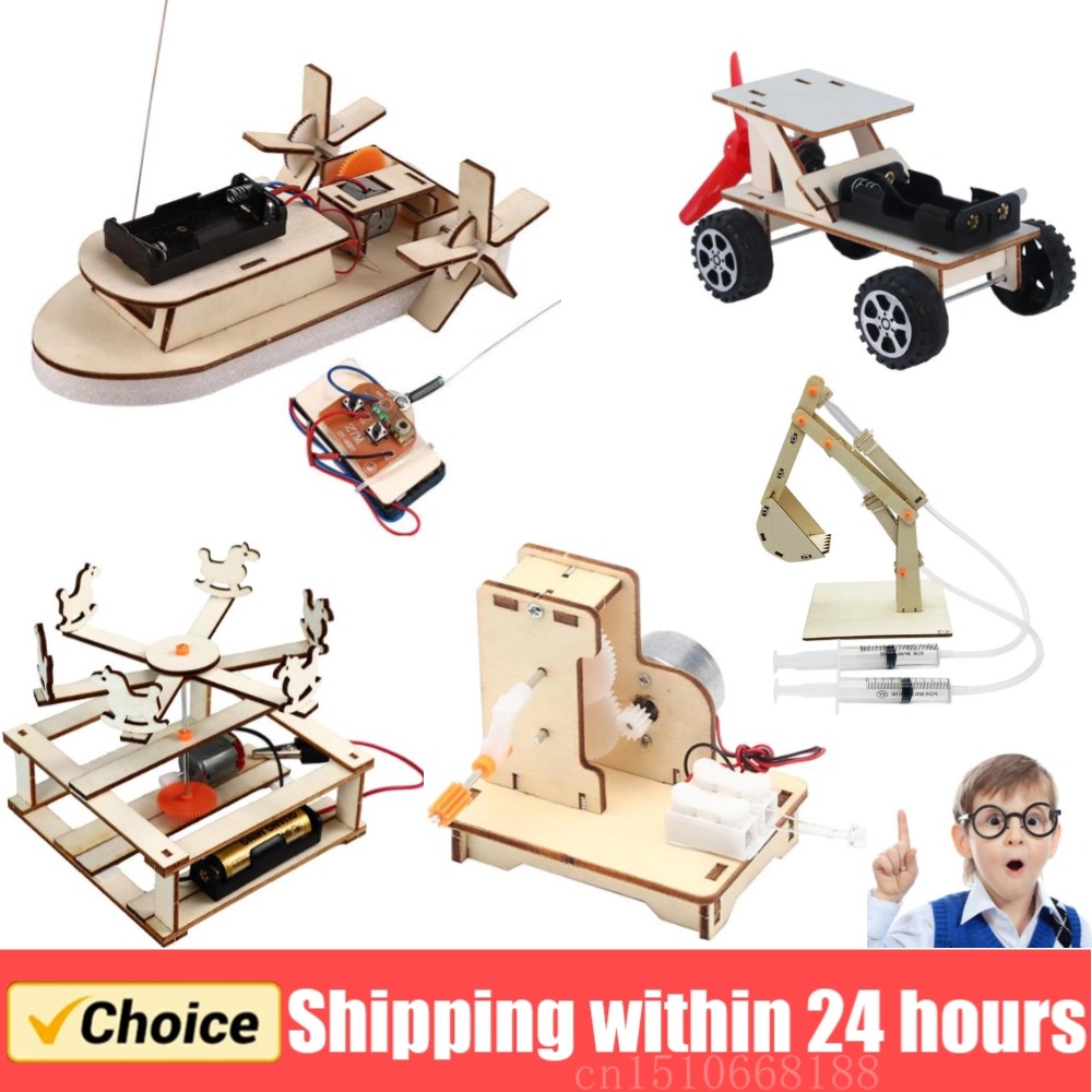 DIY Boat Model Science Toys Ki - Woodworking Kids Toys incelemesi ve fiyatı
