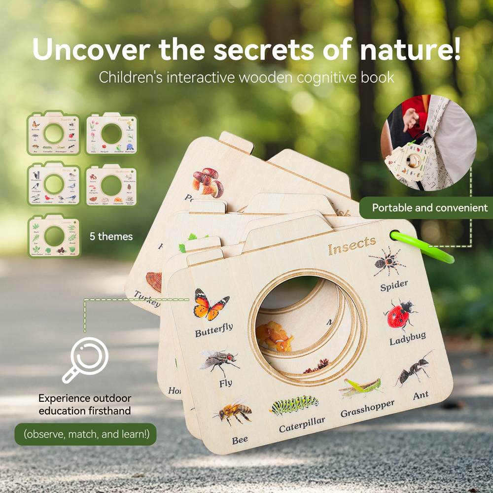 Wooden Camera Shape Nature Cog - Woodworking Kids Toys incelemesi ve fiyatı
