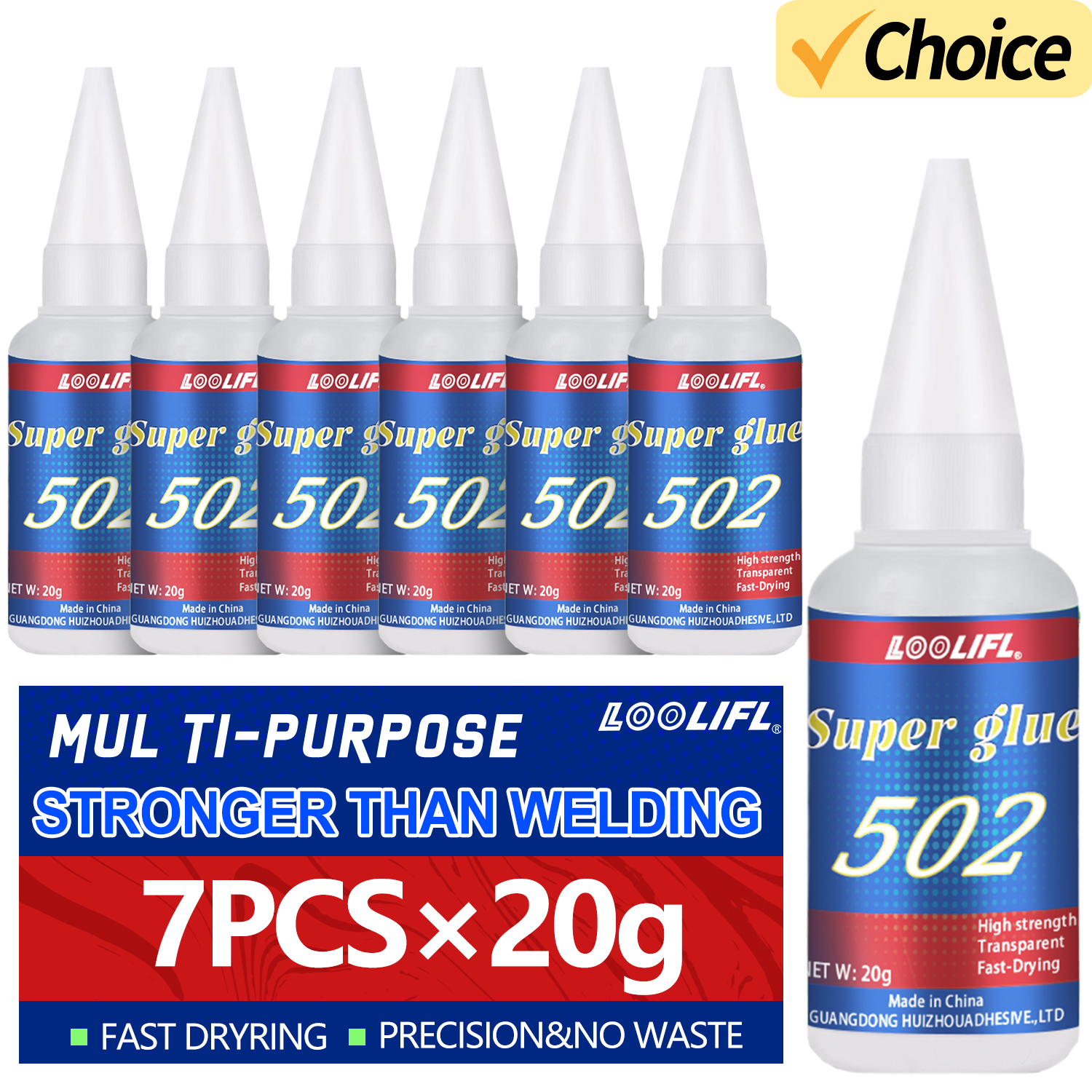 LOOLIFL 1-7pcs 502 Super Glue  - Woodworking Tool incelemesi ve fiyatı