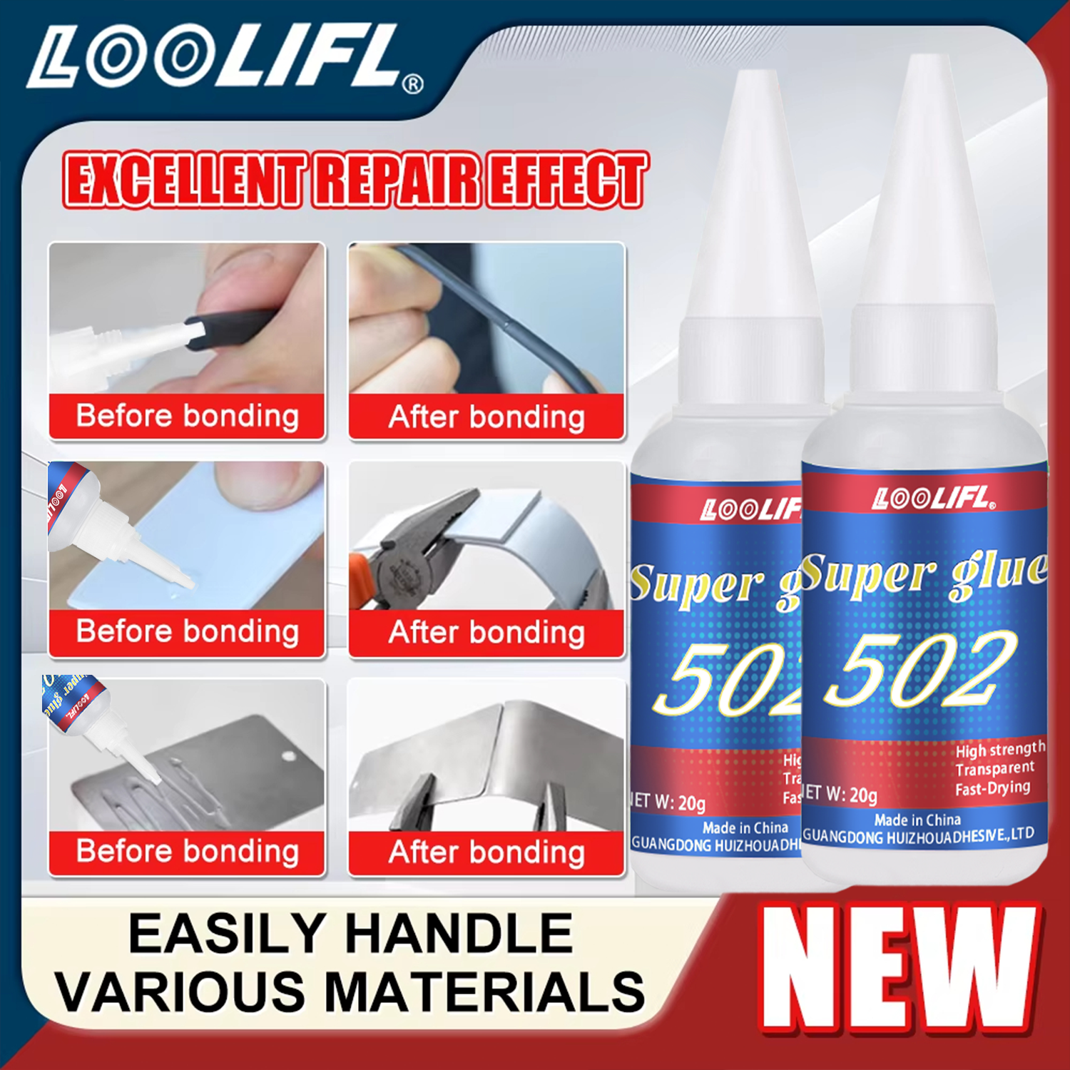 LOOLIFL 1-7pcs 502 Super Glue  - Woodworking Tool incelemesi ve fiyatı