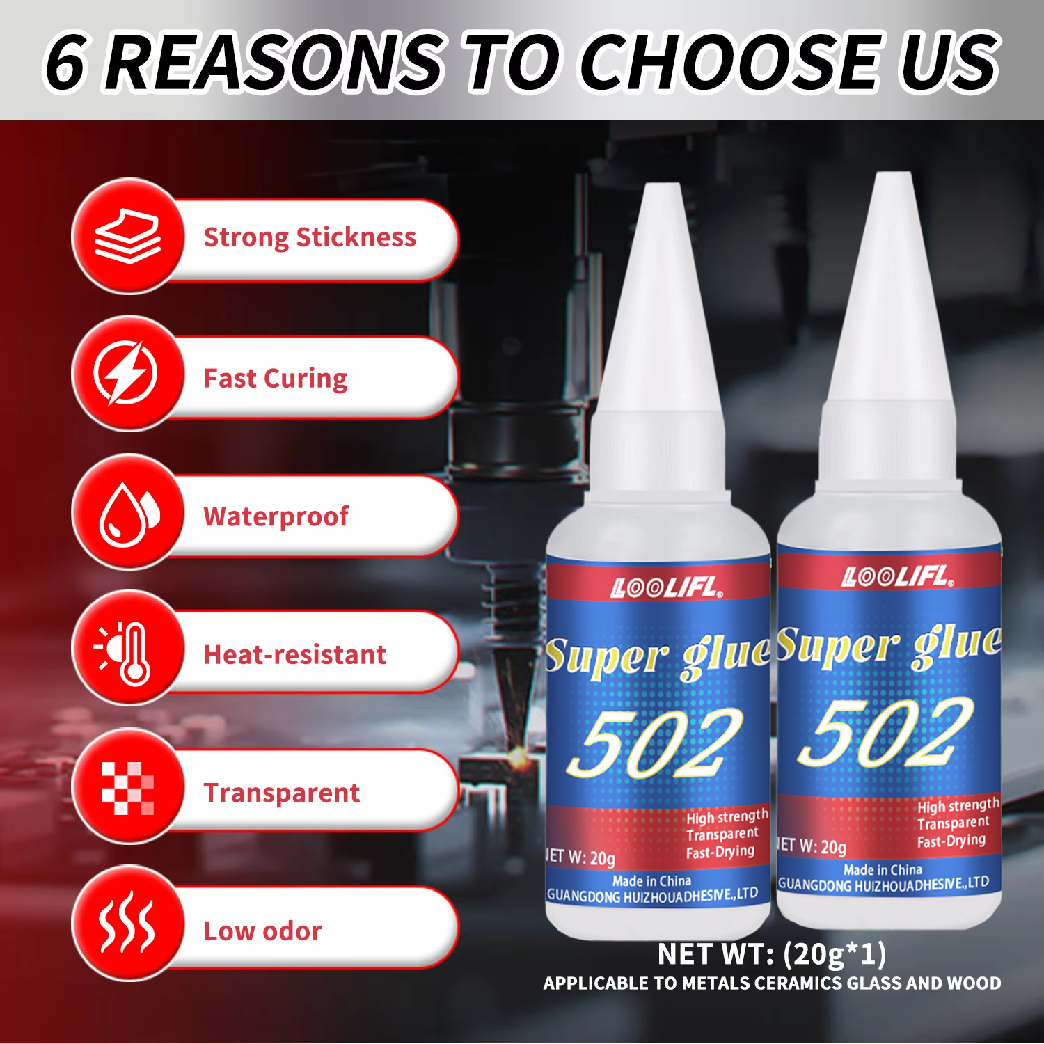 LOOLIFL 1-7pcs 502 Super Glue  - Woodworking Tool incelemesi ve fiyatı