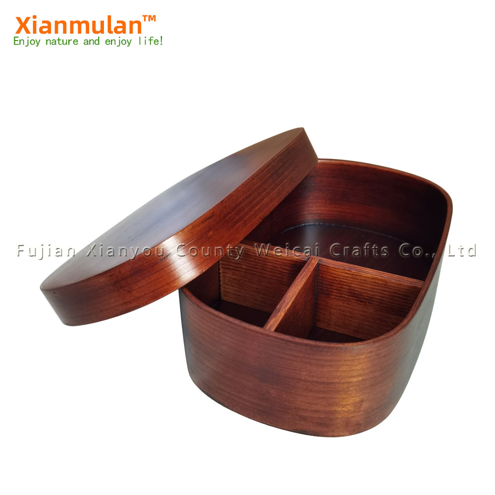 Natural Wooden Bento Box Squar - Woodworking Box incelemesi ve fiyatı