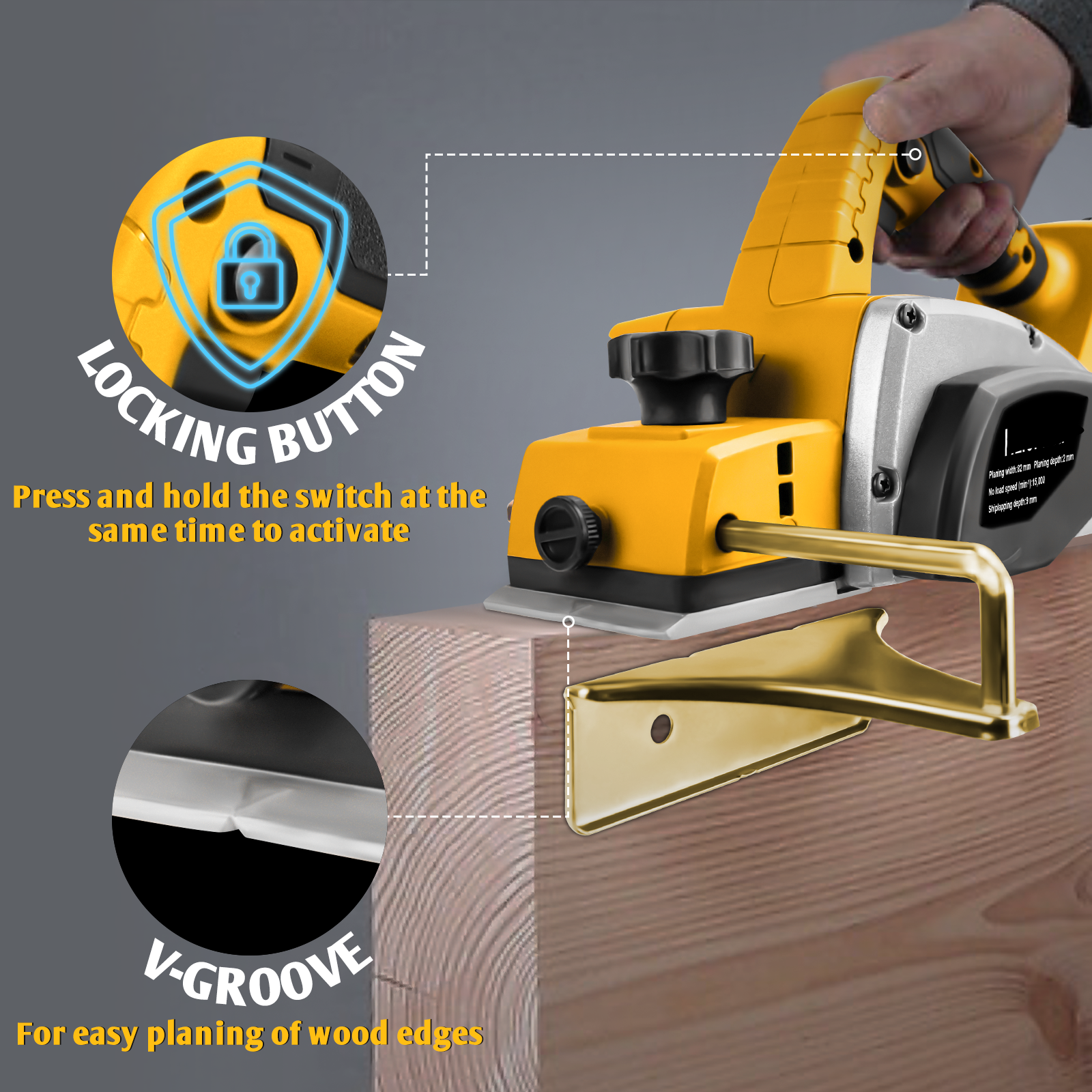 Electric Hand Planer for Dewal - Router Plane Hand incelemesi ve fiyatı