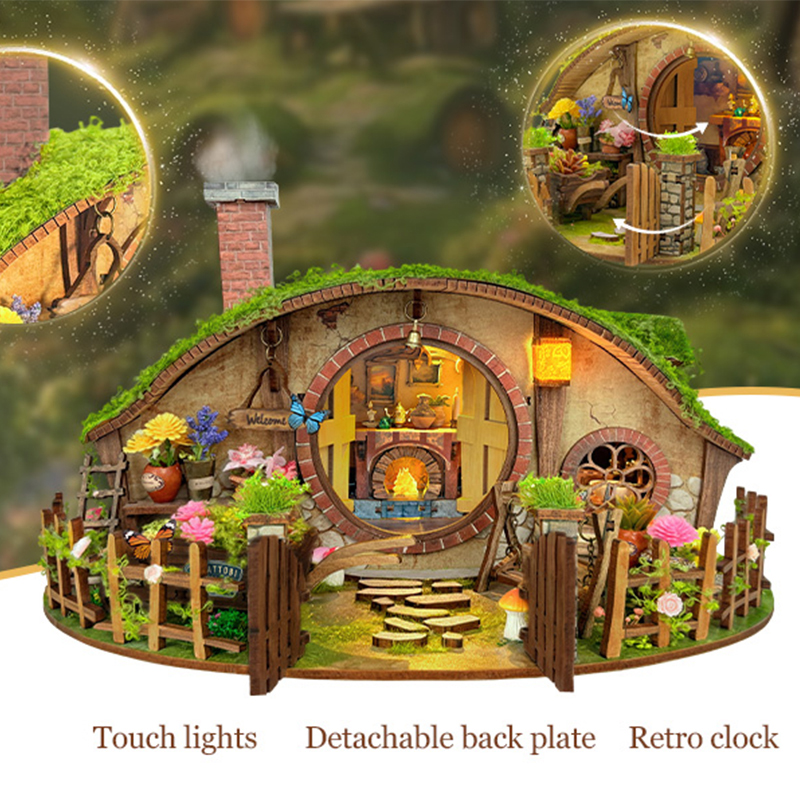 Wooden DIY Magic Ring Dollhous - Woodworking Kids Toys incelemesi ve fiyatı