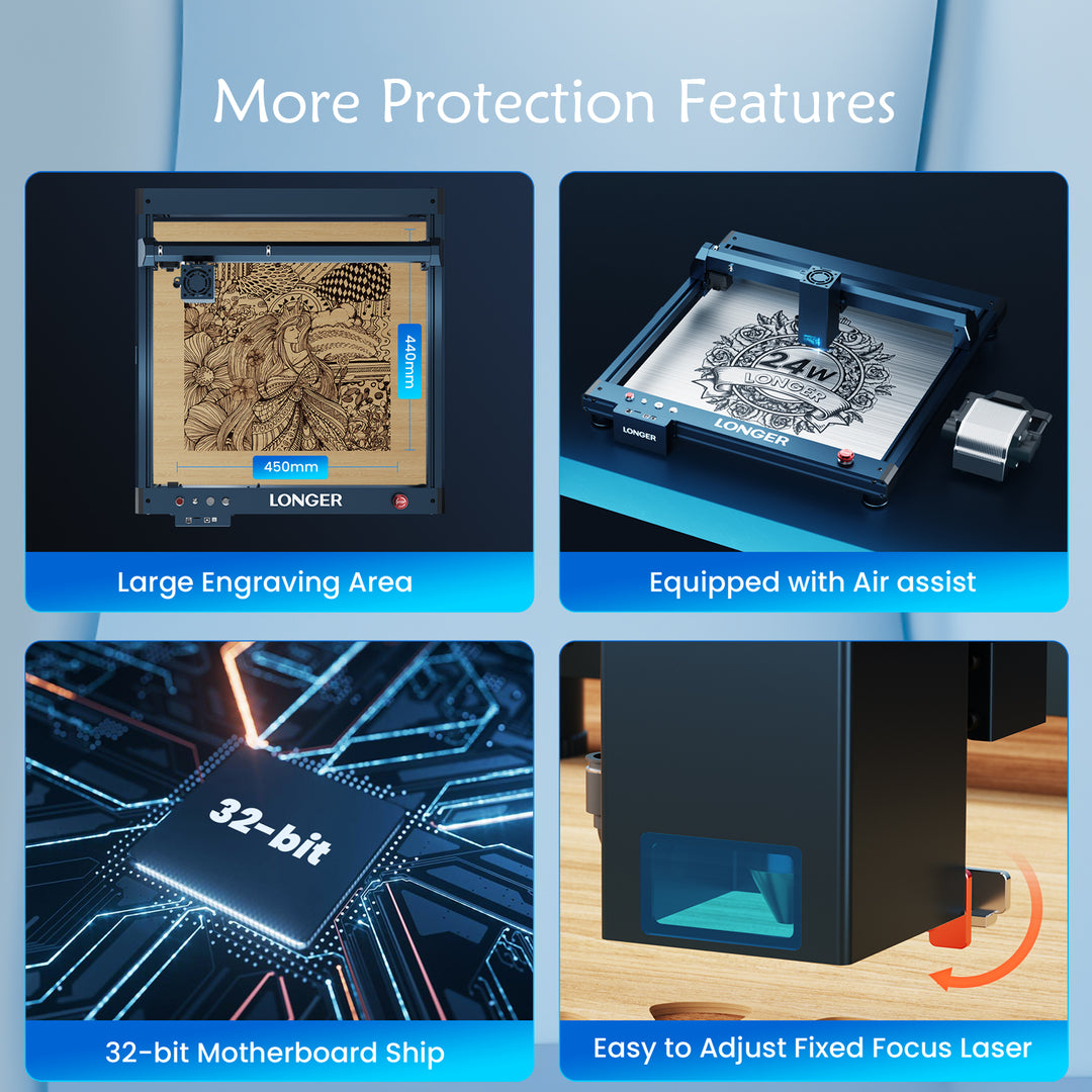 LONGER Laser B1 40W Engraver C - Woodworking Apps incelemesi ve fiyatı