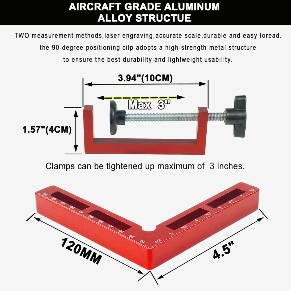 90 Degree Positioning Squares  - Woodworking Box incelemesi ve fiyatı