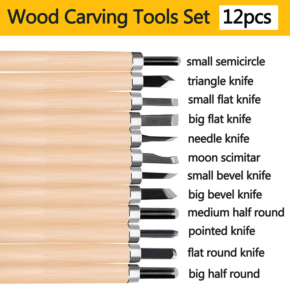 12pcs Professional Wood Carvin - Woodworking Kits For Beginners incelemesi ve fiyatı