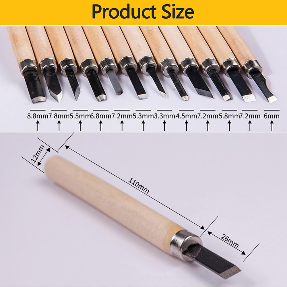 12pcs Professional Wood Carvin - Woodworking Kits For Beginners incelemesi ve fiyatı