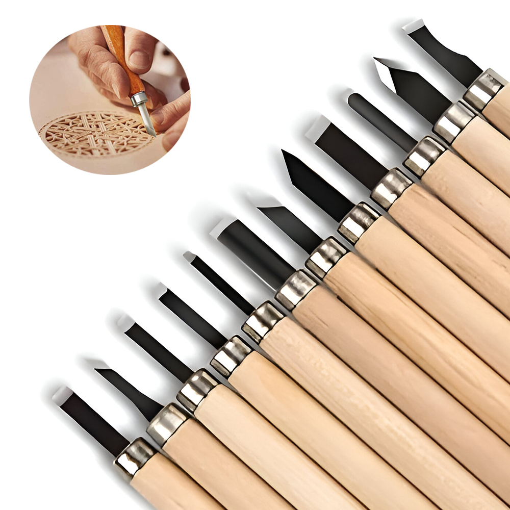 12pcs Professional Wood Carvin - Woodworking Kits For Beginners incelemesi ve fiyatı