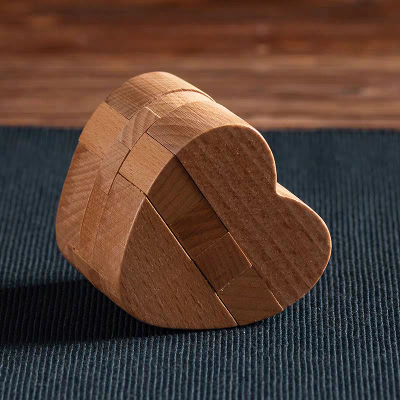 Luban Lock Heart Shaped Puzzle - Woodworking Kids Toys incelemesi ve fiyatı