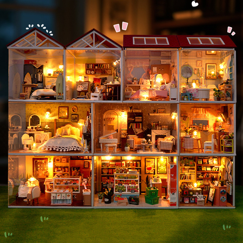 DIY Wooden Dollhouse Mini Bedr - Woodworking Kids Toys incelemesi ve fiyatı