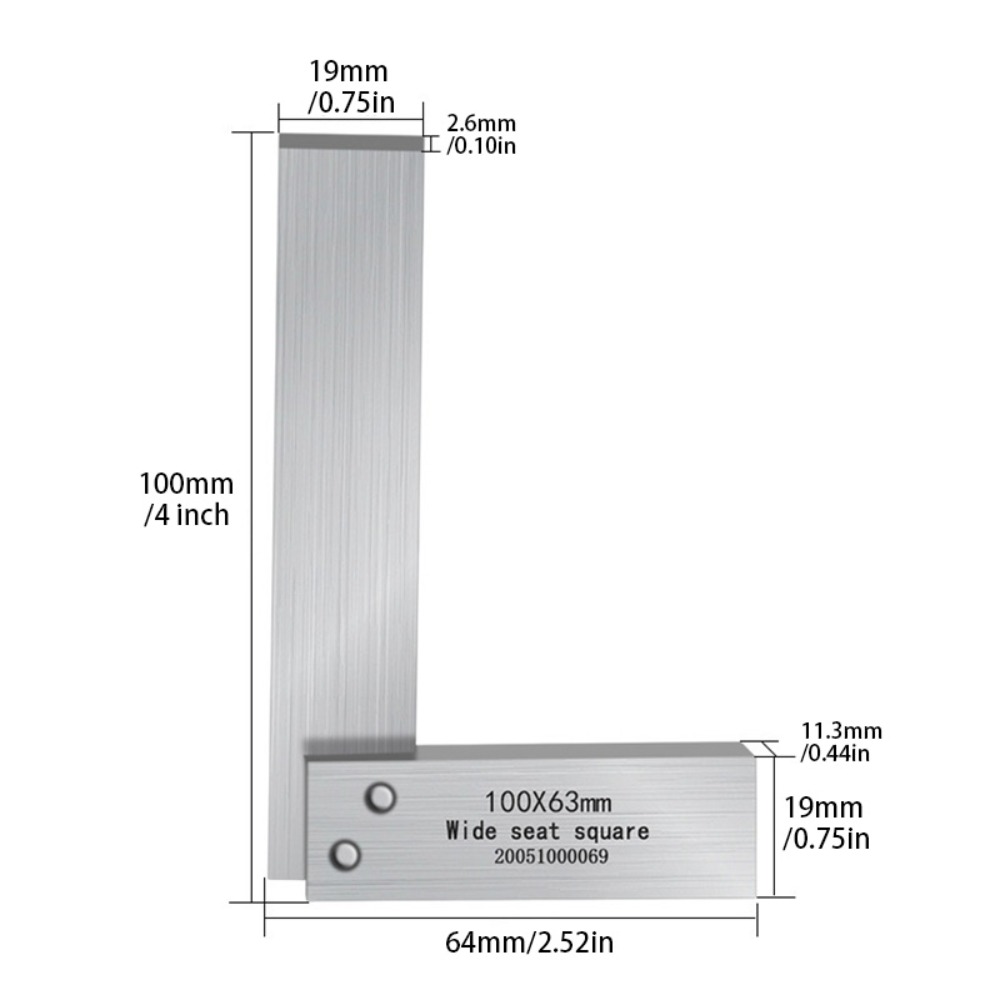 4-inch 90-degree angle ruler,  - Woodworking Box incelemesi ve fiyatı