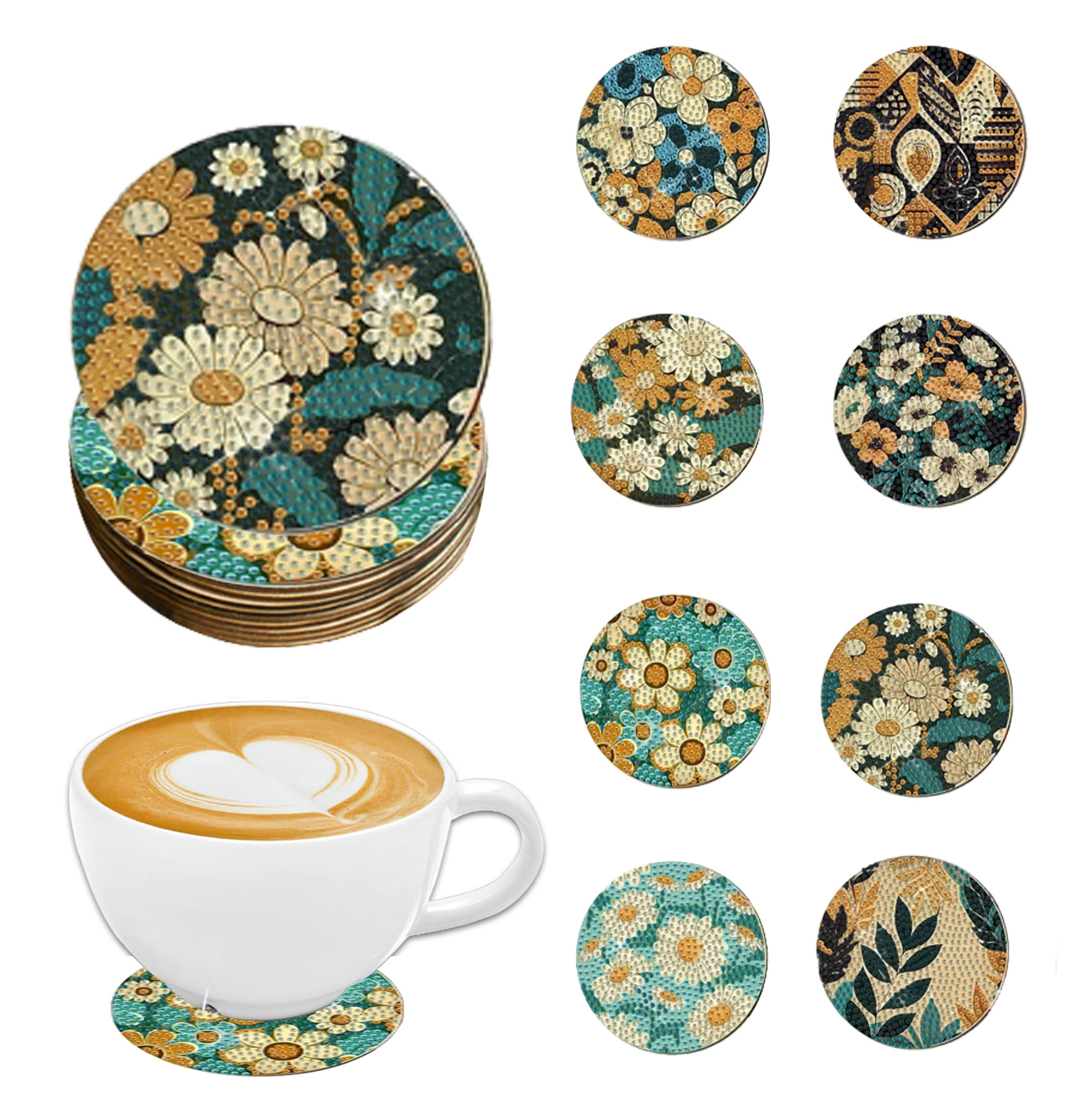 8 pieces DIY diamond Painting  - Woodworking Hobbies incelemesi ve fiyatı