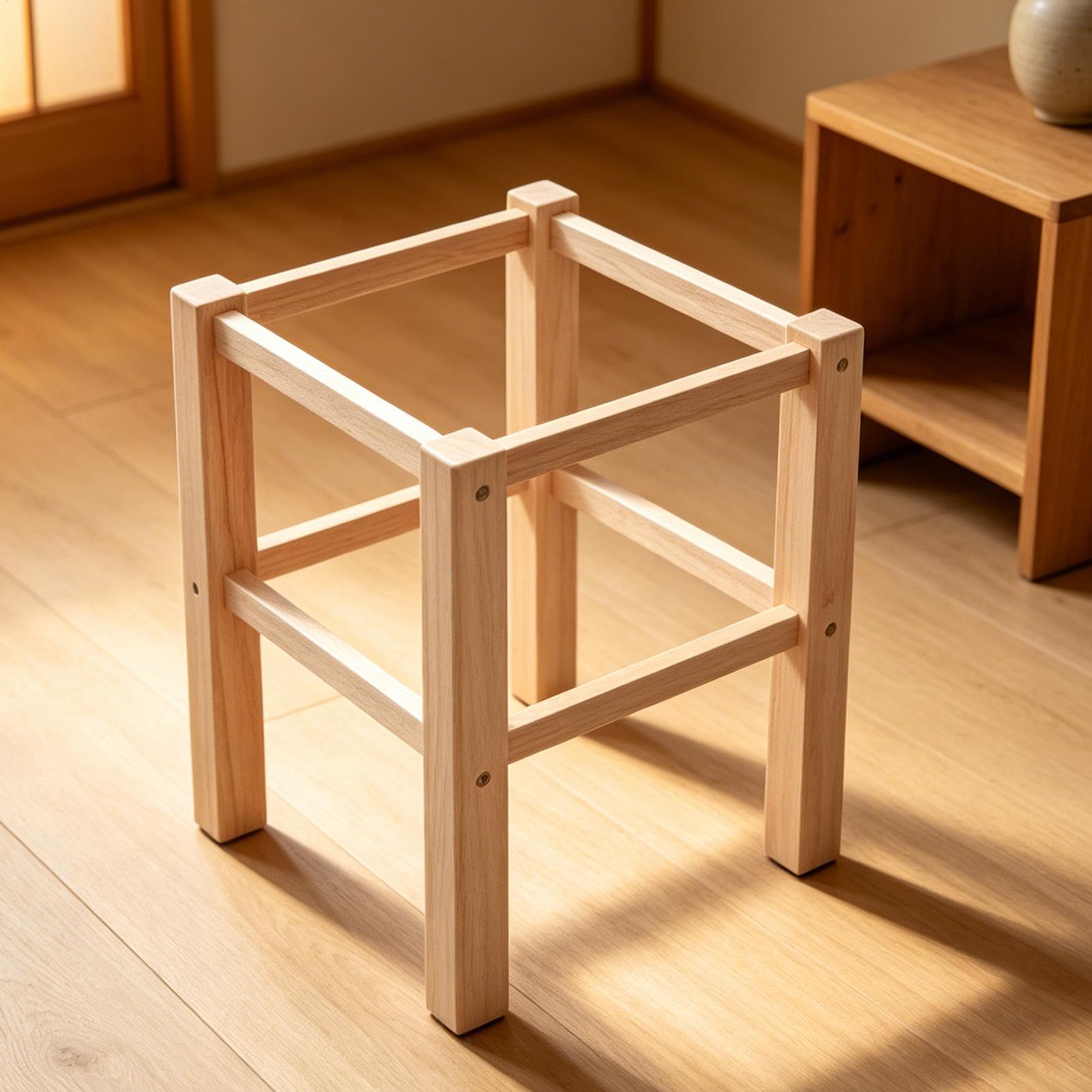 Unfinished Footstool Frame Kit - Woodworking Kits For Beginners incelemesi ve fiyatı