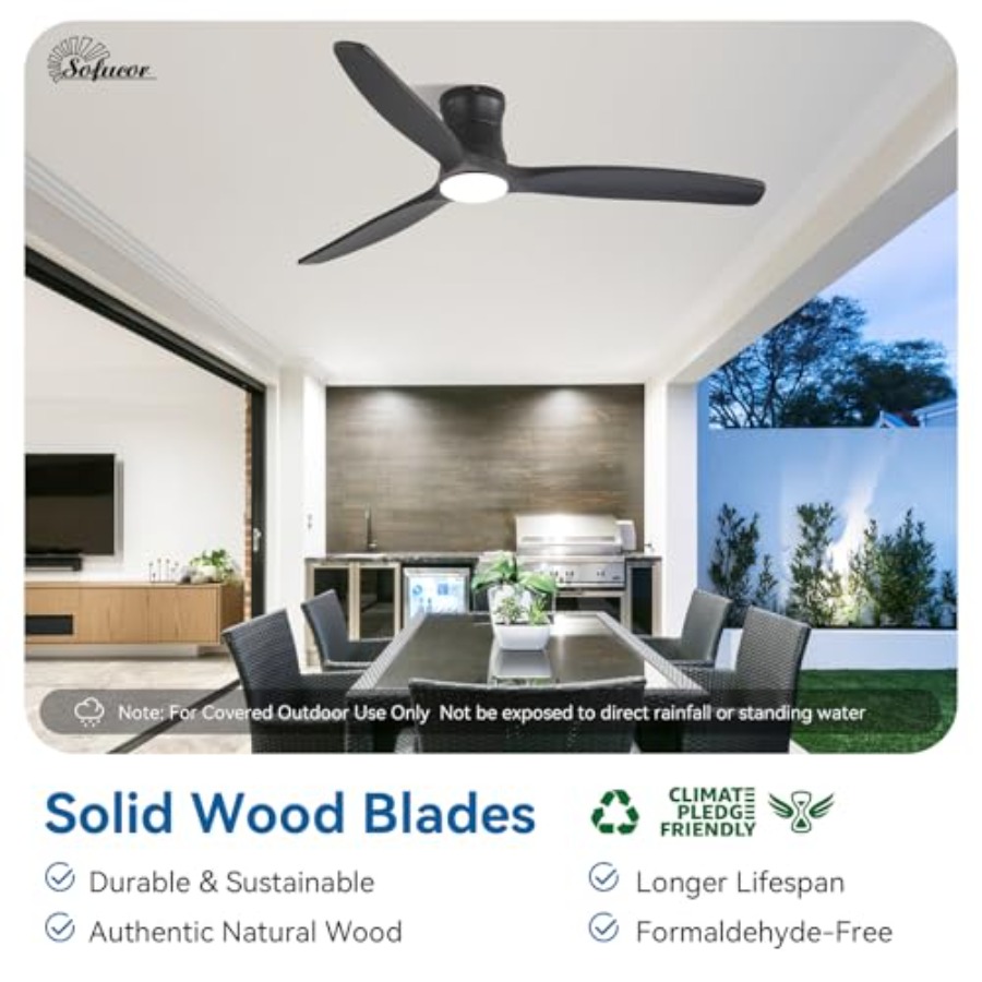 52 Smart Ceiling Fan, Solid Wo - Woodworking Apps incelemesi ve fiyatı